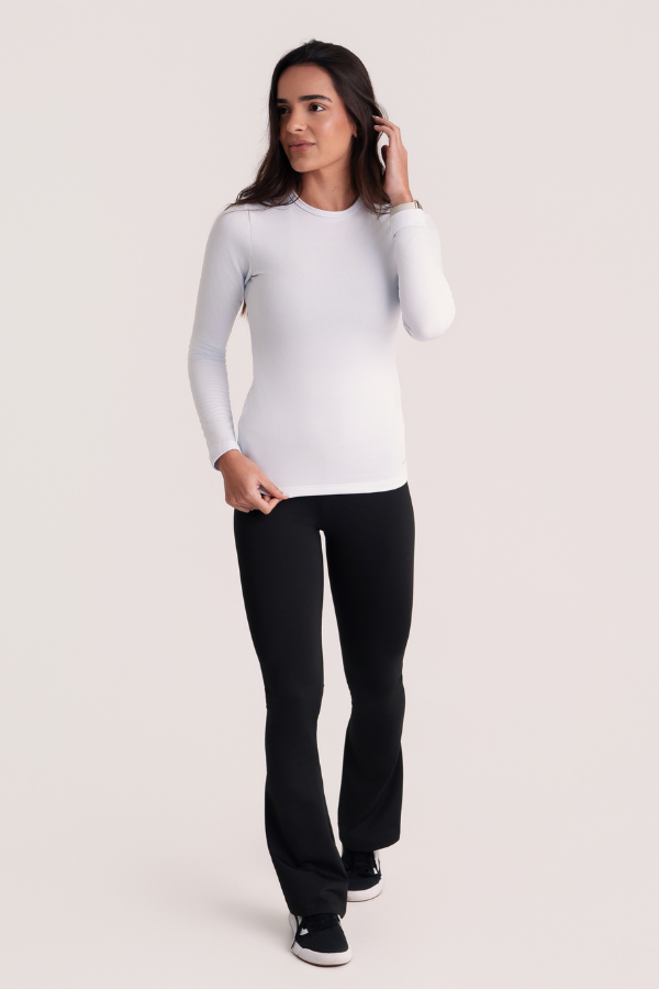 Blusa Térmica Peluciada Feminina Thermal Core Branca