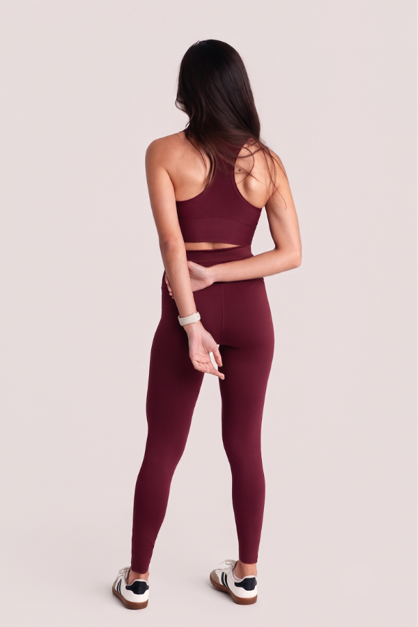 Conjunto Feminino Top + Legging Signature Vinho