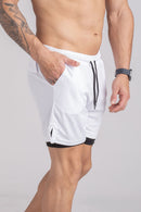 Shorts Dry-Fit 2 em 1- Branco