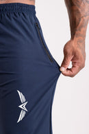 Calça Elast Fit Black White - Azul