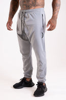 Calça Elast Fit Black White - Cinza