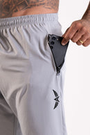 Calça Elast Fit Black White - Cinza