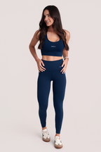 Conjunto Feminino Top + Legging Signature Azul