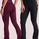 Kit 2 Calça Flare Fitness Feminina Flow Zero Transparência