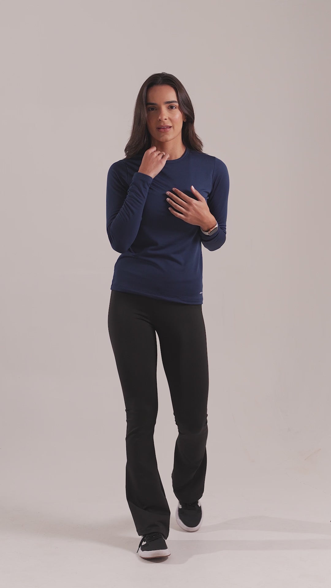 Blusa Térmica Peluciada Feminina Thermal Core Azul